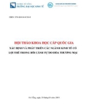 Hội thảo Khoa học cấp quốc gia: Xác định và phát triển các ngành kinh tế có lợi thế trong bối cảnh tự do hóa thương mại