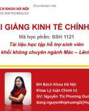 Bài giảng Kinh tế chính trị: Chương 5.1 - Nguyễn Thị Phương Dung