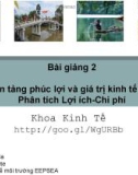 Bài giảng Kinh tế học về kiểm soát ô nhiễm: Chương 2