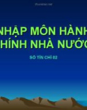 Bài giảng Nhập môn hành chính nhà nước