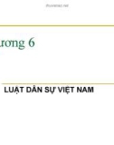 Giáo Án Pháp luật đại cương - Chương 6: LUẬT DÂN SỰ VIỆT NAM