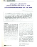 Giáo dục thường xuyên và tăng trưởng thu nhập cá nhân - Nghiên cứu trường hợp của Việt Nam