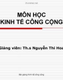 Bài giảng môn Kinh tế công cộng - Chương 1