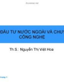 TỔNG QUAN VỀ ĐẦU TƯ QUỐC TẾ