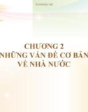 Bài giảng Nhà nước và pháp luật đại cương: Chương 2 - Học viện ngân hàng