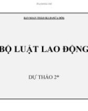 Dự thảo 2 Bộ Luật lao động (Sửa đổi) - Tháng 9/2009