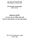 Thể chế kinh tế Trung Quốc thị trường xã hội chủ nghĩa: Phần 1