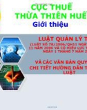 Luật quản lý thuế và các văn bản quy định chi tiết hướng dẫn thi hành luật