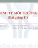 Kinh tế môi trường - Bài giảng 11