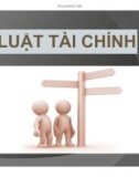 Bài giảng Luật tài chính - TS Nguyễn Thị Hoài Thương