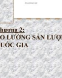 Bài giảng Chương 2: Đo lường sản lượng quốc gia