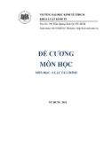 Đề cương môn học luật tài chính (ĐH Kinh tế HCM)