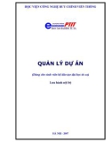 QUẢN LÝ DỰ ÁN - NỘI DUNG TRONG QUẢN LÝ DỰ ÁN - THS. NGUYỄN HỮU QUỐC - 1