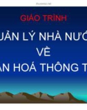 Bài giảng Quản lý Nhà nước về văn hóa - thông tin: Bài 4.1 - Chính sách văn hóa