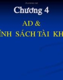 Bài giảng Kinh tế vĩ mô - Chương 4: AD & Chính sách tài khóa