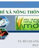 Bài giảng Tiêu chí xã nông thôn mới