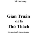 gian truân chỉ là thử thách - phần 1