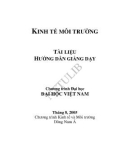 Tài liệu hướng dẫn giảng dạy Kinh tế môi trường