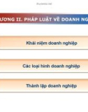 Bài giảng Luật kinh doanh (Cao Thùy Dương) - Chương 2 Pháp luật về doanh nghiệp