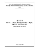 Quyển 2: Quản lý, điều hành các hoạt động trong trường học