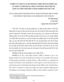 Nghiên cứu pháp luật hỗ trợ phát triển doanh nghiệp tạo tác động xã hội (social impact business - sib) ở một số quốc gia trên thế giới và kinh nghiệm cho Việt Nam