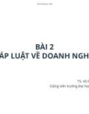 Bài giảng Lý luận pháp luật: Bài 2 - TS. Vũ Phương Đông