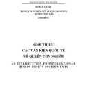 Văn kiện quốc tế về quyền con người: Phần 1