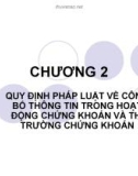 Bài giảng Luật Chứng khoán: Chương 2