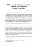 Một số quan điểm lý thuyết về xu hướng hôn nhân quốc tế đương đại và những vấn đề đặt ra