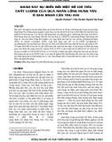 Khảo sát sự biến đổi một số chỉ tiêu chất lượng của quả nhãn lồng hưng yên ở giai đoạn cận thu hái