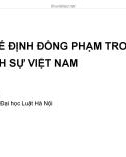 Bài giảng Luật Hình sự: Bài 5 - ThS. Lưu Hải Yến