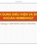 Bài giảng Nghiệp vụ ngoại thương: Chương 5 Hợp đồng ngoại thương