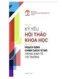 Kỷ yếu hội thảo khoa học Hoạch định chính sách vĩ mô trong kinh tế thị trường