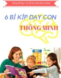 6 bí kíp dạy con thông minh