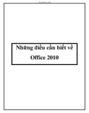 Những điều cần biết về Office 2010