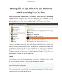 Hướng dẫn cài đặt phần mềm của Windows trên Linux bằng PlayOnLinux