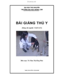 Bài giảng thú y - ĐH Nông Lâm