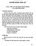 Tập 1: Phương pháp tổ chức mạng lưới khuyến nông - Sổ tay khuyến nông, khuyến lâm cho nông dân miền núi (Phần 2)