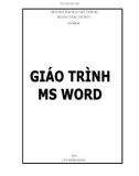 Giáo trình Ms Word - Đại học Mở TPHCM