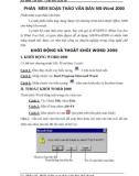 Phần 3: Phần mềm soạn thảo văn bản MS-Word 2000