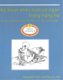 Hướng dẫn chăn nuôi vịt ngan trong nông hộ: Phần 1