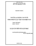 Luận án Tiến sĩ Luật học: Người lao động cao tuổi theo pháp luật Việt Nam hiện nay