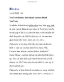 YouTube Robot: download, convert file từ YouTube
