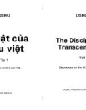 Kỉ luật của siêu việt Tập 1 - Osho