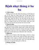 Bệnh nhọt thủng ở ba ba