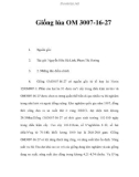 Giống lúa OM 3007-16-27