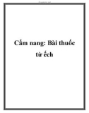 Cẩm nang: Bài thuốc từ ếch