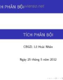 Bài giảng Vi tích phân A2: Chương 3 - GV. Lê Hoài Nhân