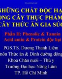 Phenolic & tannin acid amin & protein độc hại