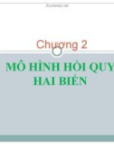 Chương 2: Hồi quy hai biến (tt)